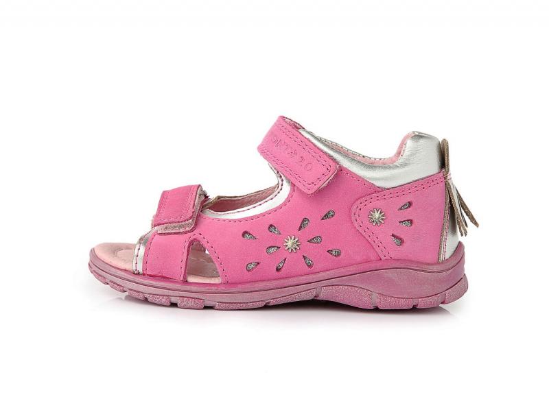 PONTE tmavoružové dievčenské supinované detské sandále 22-27
